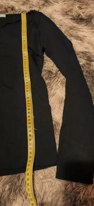 Blusa manga larga escote cruzado