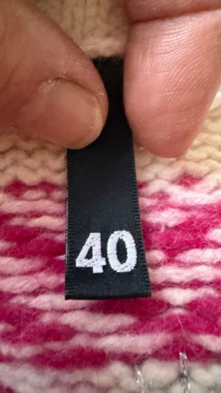 Jersey H&M Lana y Angora Rosa y Blanco