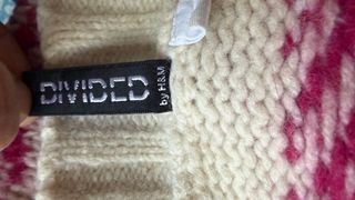 Jersey H&M Lana y Angora Rosa y Blanco