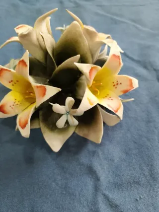 Porta candela porcellana Capodimonte