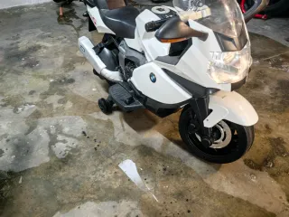 Moto Infantil BMW Negra y Blanca