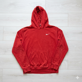 Sudadera Nike Roja con Swoosh Bordado (M)