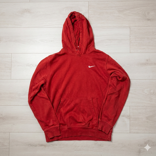 Sudadera Nike Roja con Swoosh Bordado (M)