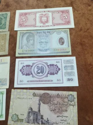 Lote de Billetes del Mundo