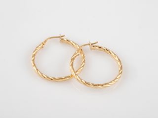 argollas oro 18k