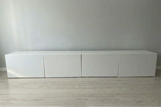 Mueble TV IKEA BESTÅ Blanco (2 módulos)