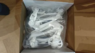 Botas y fijaciones snowboard blancas talla 42