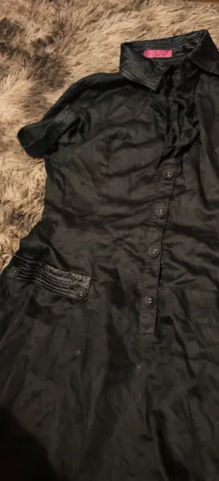 Vestido camisero negro M-L