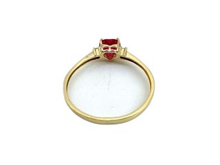 anillo oro 18k con piedra