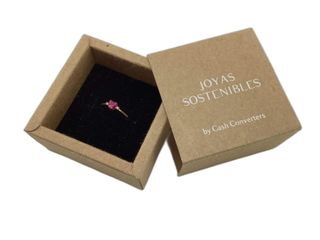 anillo oro 18k con piedra