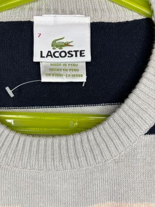 Jersey Lacoste Rayas Talla M