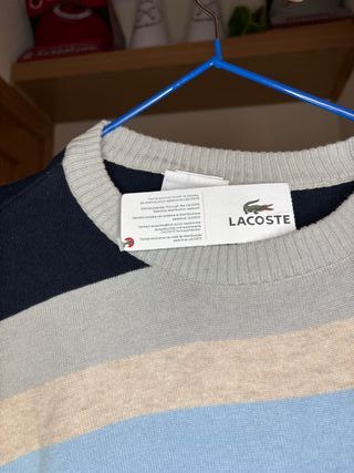 Jersey Lacoste Rayas Talla M