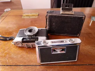 Conjunto Cámaras Olympus, de muelle y prismaticos