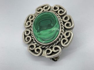 otra pieza joyeria plata 925mm con malaquita