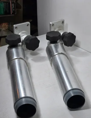 Coppia Porta Canne Pesca Alluminio