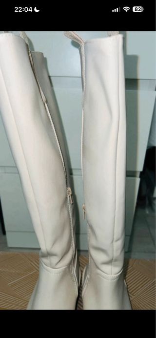 Botas altas Goma Green Coast beige