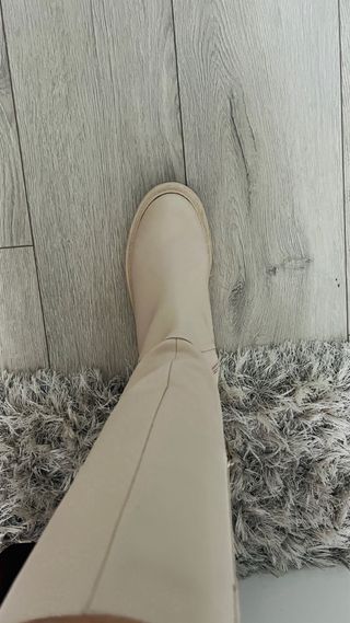 Botas altas Goma Green Coast beige