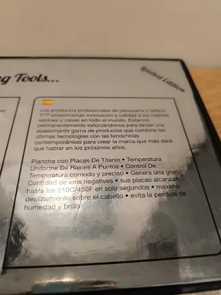 Plancha de Cabello placas de titanio