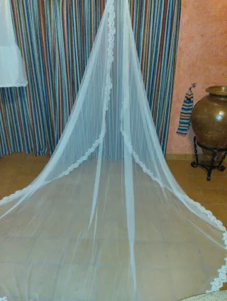 Traje de Novia con Velo y Zapatos