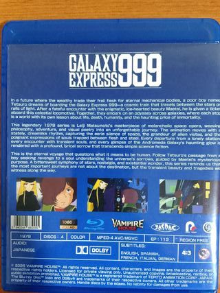 Galaxy Express 999 Blu-ray Anime Sci-Fi