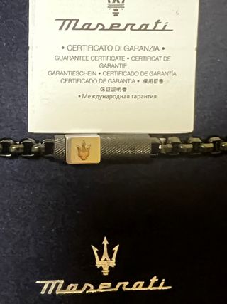 Bracciale Maserati Uomo Acciaio Dorato Argentato