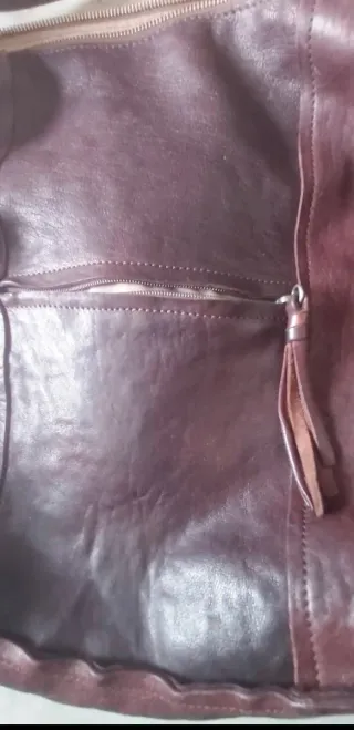 Bolso Mochila Piel Marrón