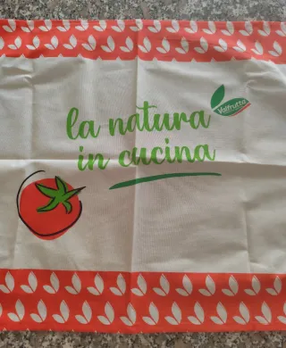 Set strofinacci cotone con frutta e verdura