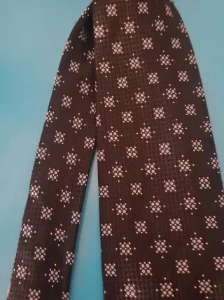 Corbata de seda hombre negra y azul