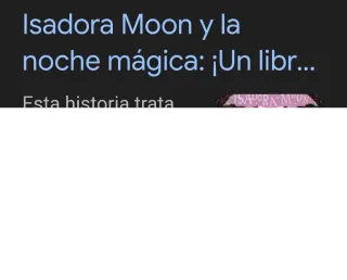 Libro Isidora Moon