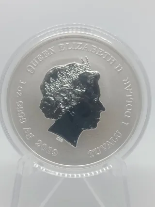 Moneda Plata Capitán América- Marvel- 1 Oz 2019