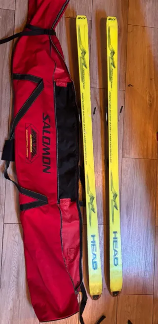 Esquís Head con bolso Salomon