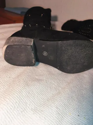 Botas cowboy boho negras tachuelas