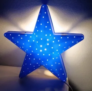 2 Lámparas Estrella Azul