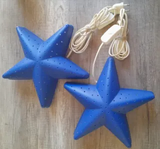 2 Lámparas Estrella Azul