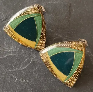 Pendientes Clip Art Deco Caterina Popesco