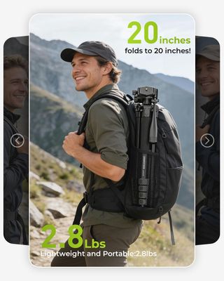 CAMBOFOTO trípode 72'' aluminio ligero estable