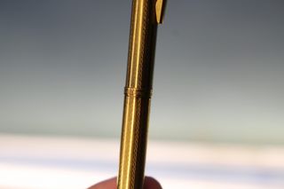 Bolígrafo Kreisler Karat Crown Heavy Gold Electroplated. Chapado en oro.