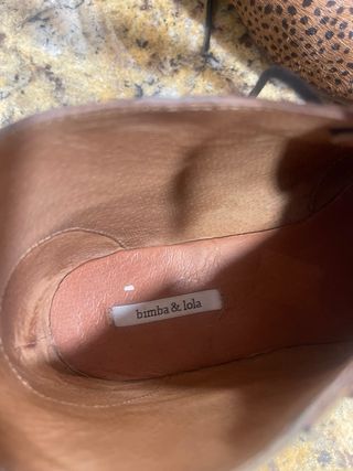 Botines Bimba y Lola Animal Print, talla 37,