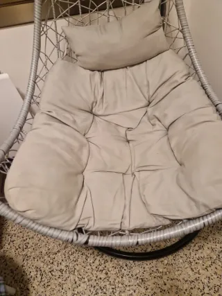 Balancín Colgante Beige y Gris