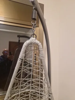 Balancín Colgante Beige y Gris