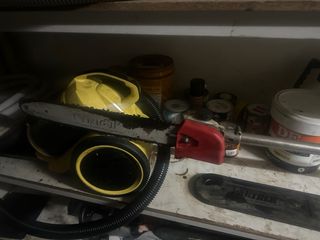 Desbrozadora gasolina roja y negra