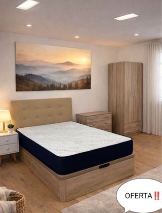 Canapé y colchón beige/marrón