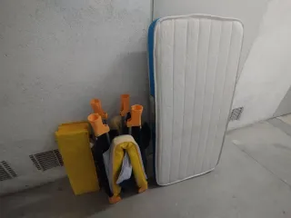 Cuna de viaje plegable + colchón