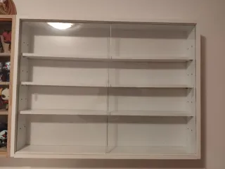 Vitrina expositora colecciones cristal