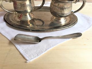 Zuccheriera Lattiera Vassoio Silver Plated