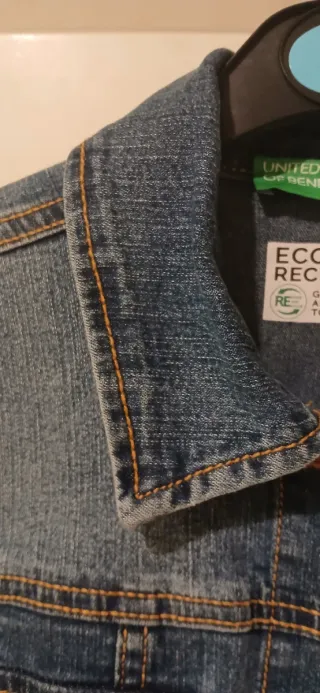 Chaqueta vaquera Benetton niño Talla S.