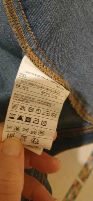 Chaqueta vaquera Benetton niño Talla S.