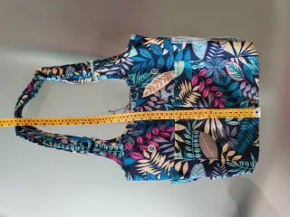 Borsa tracolla organizer fantasia floreale