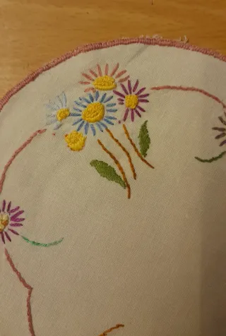 Lotto 10 centrini vintage artigianali