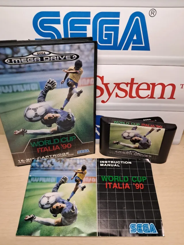 Jeu Sega Megadrive – World Cup Italia 90 – Bon état – Cassette Seule